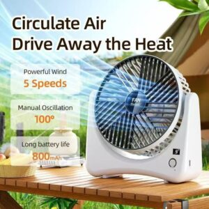 desktop student dormitory portable silent strong wind small fan office mini charging portable fan light sound gift