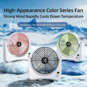 desktop student dormitory portable silent strong wind small fan office mini charging portable fan light sound gift