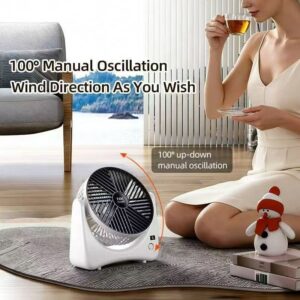 desktop student dormitory portable silent strong wind small fan office mini charging portable fan light sound gift