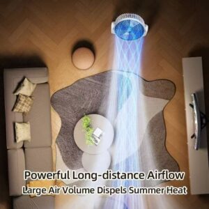 desktop student dormitory portable silent strong wind small fan office mini charging portable fan light sound gift