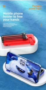 wholesale gift powerbank with 20000mah large capacity convenient mobile power customized logo plastic