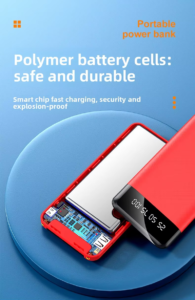 wholesale gift powerbank with 20000mah large capacity convenient mobile power customized logo plastic