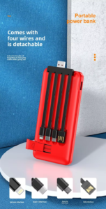 wholesale gift powerbank with 20000mah large capacity convenient mobile power customized logo plastic
