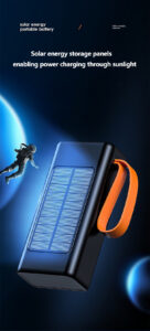 solar powerbank fast charging 15w portable battery charging 30000mah solar power bank support customize