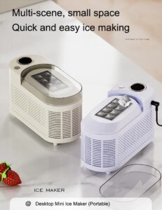 ice cube portable mini electric ice cream maker machine automatic desktop office dormitory camping car home hotel use