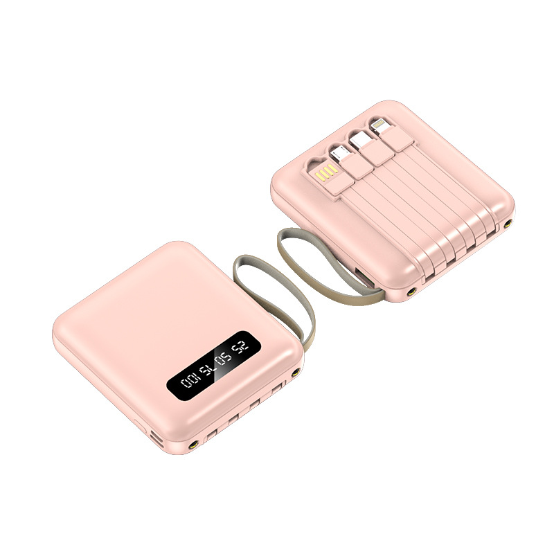 10w led display mini self contained dual type c output power bank with custom logo compact portable gift 10w led display mini self contained dual type c output power bank with custom logo compact portable gift