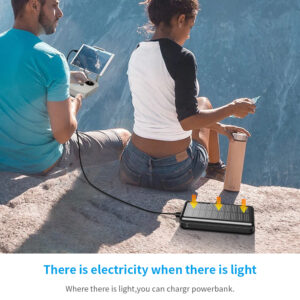 portable 20000mah capacity polymer lithium battery daul usb type c solar power bank oem odm support